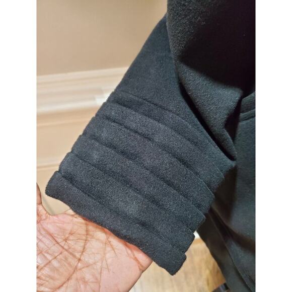 Jolt Women's Black Polyester Long Sleeve Buttons Front Casual Jacket Coat Size M - Picture 4 of 11